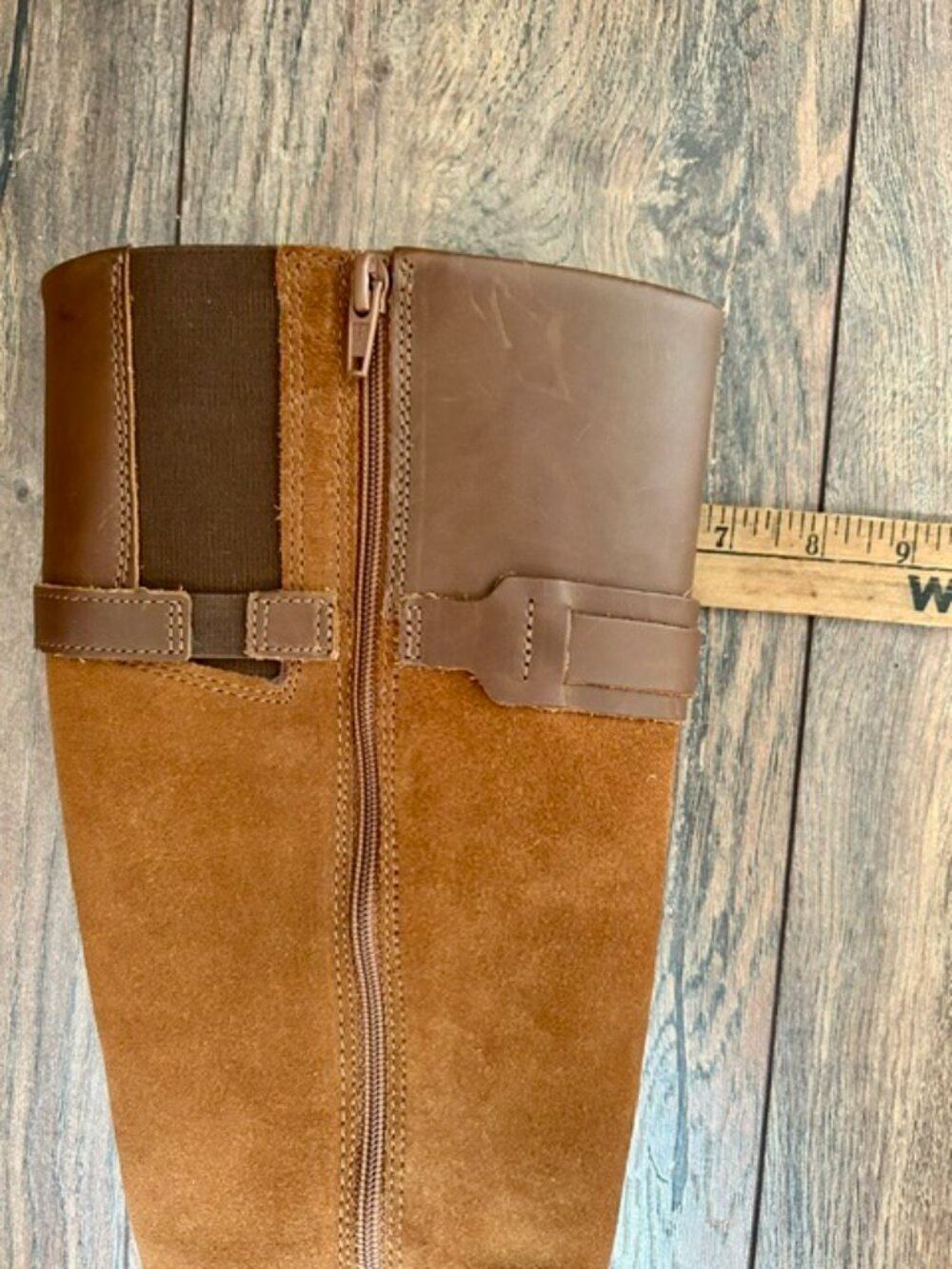Leather/suede Riding Boots - Picture 6 of 8